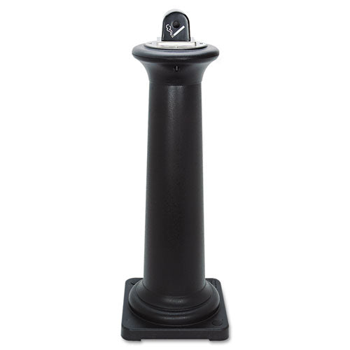 Rubbermaid® Commercial wholesale. Rubbermaid® Groundskeeper Tuscan Receptacle, 13 X 13 X 38.38, Black. HSD Wholesale: Janitorial Supplies, Breakroom Supplies, Office Supplies.