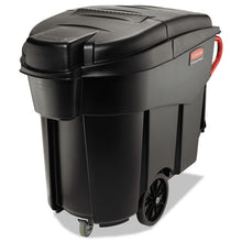 Load image into Gallery viewer, Rubbermaid® Commercial wholesale. Rubbermaid® Mega Brute Mobile Container, Rectangular, Plastic, 120 Gal, Black. HSD Wholesale: Janitorial Supplies, Breakroom Supplies, Office Supplies.