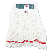 Load image into Gallery viewer, Rubbermaid® Commercial wholesale. Rubbermaid® Web Foot Shrinkless Looped-end Wet Mop Head, Cotton-synthetic, Medium, White, 6-carton. HSD Wholesale: Janitorial Supplies, Breakroom Supplies, Office Supplies.