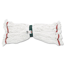 Load image into Gallery viewer, Rubbermaid® Commercial wholesale. Rubbermaid® Web Foot Shrinkless Looped-end Wet Mop Head, Cotton-synthetic, Medium, White. HSD Wholesale: Janitorial Supplies, Breakroom Supplies, Office Supplies.