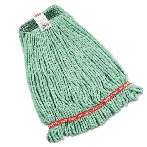 Rubbermaid® Commercial wholesale. Rubbermaid® Web Foot Wet Mop Heads, Shrinkless, Cotton-synthetic, Green, Medium. HSD Wholesale: Janitorial Supplies, Breakroom Supplies, Office Supplies.