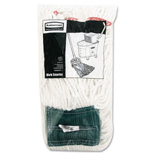 Load image into Gallery viewer, Rubbermaid® Commercial wholesale. Rubbermaid® Web Foot Shrinkless Looped-end Wet Mop Head, Cotton-synthetic, Medium, White, 6-carton. HSD Wholesale: Janitorial Supplies, Breakroom Supplies, Office Supplies.