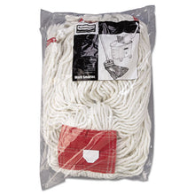 Load image into Gallery viewer, Rubbermaid® Commercial wholesale. Rubbermaid® Web Foot Wet Mop Head, Shrinkless, Cotton-synthetic, White, Large, 6-carton. HSD Wholesale: Janitorial Supplies, Breakroom Supplies, Office Supplies.