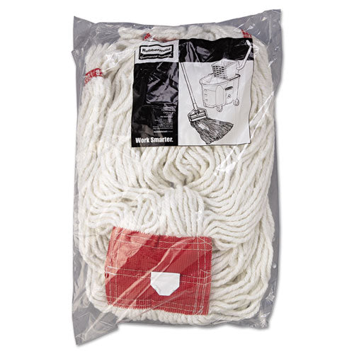 Rubbermaid® Commercial wholesale. Rubbermaid® Web Foot Wet Mop Head, Shrinkless, Cotton-synthetic, White, Large, 6-carton. HSD Wholesale: Janitorial Supplies, Breakroom Supplies, Office Supplies.