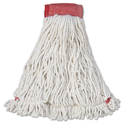 Rubbermaid® Commercial wholesale. Rubbermaid® Web Foot Wet Mop Head, Shrinkless, Cotton-synthetic, White, Large, 6-carton. HSD Wholesale: Janitorial Supplies, Breakroom Supplies, Office Supplies.