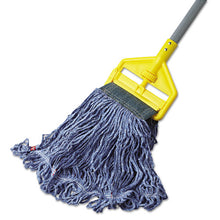 Load image into Gallery viewer, Rubbermaid® Commercial wholesale. Rubbermaid® Swinger Loop Wet Mop Head, Medium, Cotton-synthetic, Blue, 6-carton. HSD Wholesale: Janitorial Supplies, Breakroom Supplies, Office Supplies.