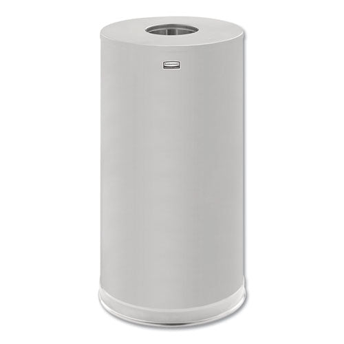 Rubbermaid® Commercial wholesale. Rubbermaid® European And Metallic Series Drop-in Top Receptacle, Round, 15 Gal, Satin Stainless. HSD Wholesale: Janitorial Supplies, Breakroom Supplies, Office Supplies.