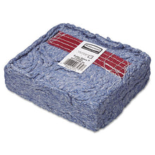 Load image into Gallery viewer, Rubbermaid® Commercial wholesale. Rubbermaid® Super Stitch Blend Mop Head, Large, Cotton-synthetic, Blue, 6-carton. HSD Wholesale: Janitorial Supplies, Breakroom Supplies, Office Supplies.