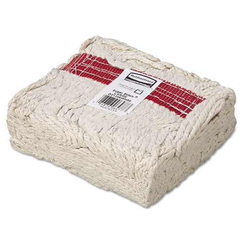Rubbermaid® Commercial wholesale. Rubbermaid® Super Stitch Blend Mop Head, Large, Cotton-synthetic, White, 6-carton. HSD Wholesale: Janitorial Supplies, Breakroom Supplies, Office Supplies.