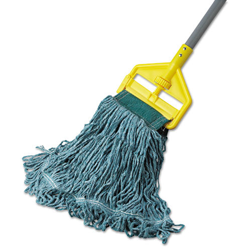 Rubbermaid® Commercial wholesale. Rubbermaid® Super Stitch Blend Mop Head, Medium, Cotton-synthetic, Green, 6-carton. HSD Wholesale: Janitorial Supplies, Breakroom Supplies, Office Supplies.