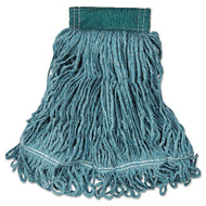 Rubbermaid® Commercial wholesale. Rubbermaid® Super Stitch Blend Mop Head, Medium, Cotton-synthetic, Green, 6-carton. HSD Wholesale: Janitorial Supplies, Breakroom Supplies, Office Supplies.