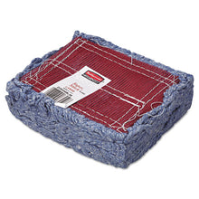 Load image into Gallery viewer, Rubbermaid® Commercial wholesale. Rubbermaid® Super Stitch Blend Mop Head, Large, Cotton-synthetic, Blue. HSD Wholesale: Janitorial Supplies, Breakroom Supplies, Office Supplies.