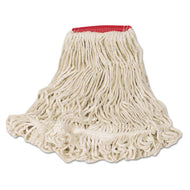 Rubbermaid® Commercial wholesale. Rubbermaid® Super Stitch Looped-end Wet Mop Head, Cotton-synthetic, Large Size, Red-white. HSD Wholesale: Janitorial Supplies, Breakroom Supplies, Office Supplies.