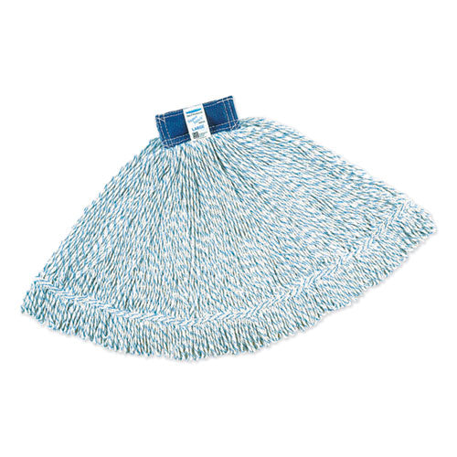 Rubbermaid® Commercial wholesale. Rubbermaid® Super Stitch Finish Mops, Cotton-synthetic, White, Large, 1-in. Blue Headband. HSD Wholesale: Janitorial Supplies, Breakroom Supplies, Office Supplies.