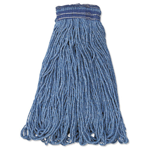 Rubbermaid® Commercial wholesale. Rubbermaid® Universal Headband Mop Head, Cotton-synthetic, 24oz, Blue, 12-carton. HSD Wholesale: Janitorial Supplies, Breakroom Supplies, Office Supplies.