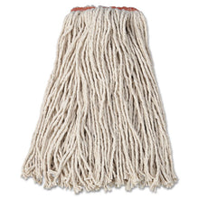 Load image into Gallery viewer, Rubbermaid® Commercial wholesale. Rubbermaid® Premium Cut-end Cotton Wet Mop Head, 16oz, White, 1&quot; Orange Band, 12-carton. HSD Wholesale: Janitorial Supplies, Breakroom Supplies, Office Supplies.