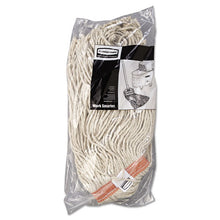 Load image into Gallery viewer, Rubbermaid® Commercial wholesale. Rubbermaid® Premium Cut-end Cotton Wet Mop Head, 16oz, White, 1&quot; Orange Band, 12-carton. HSD Wholesale: Janitorial Supplies, Breakroom Supplies, Office Supplies.