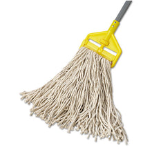 Load image into Gallery viewer, Rubbermaid® Commercial wholesale. Rubbermaid® Premium Cut-end Cotton Wet Mop Head, 16oz, White, 1&quot; Orange Band, 12-carton. HSD Wholesale: Janitorial Supplies, Breakroom Supplies, Office Supplies.