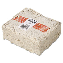 Load image into Gallery viewer, Rubbermaid® Commercial wholesale. Rubbermaid® Premium Cut-end Cotton Wet Mop Head, 24oz, White, 1&quot; Orange Band, 12-carton. HSD Wholesale: Janitorial Supplies, Breakroom Supplies, Office Supplies.