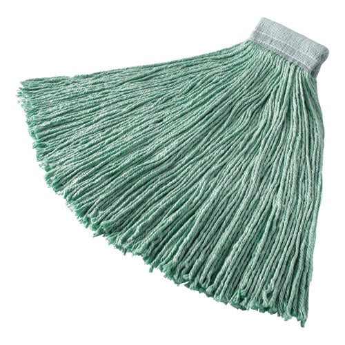 Rubbermaid® Commercial wholesale. Rubbermaid® Non-launderable Cotton-synthetic Cut-end Wet Mop Heads, 24 Oz, Green, 5" White Headband. HSD Wholesale: Janitorial Supplies, Breakroom Supplies, Office Supplies.
