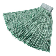 Rubbermaid® Commercial wholesale. Rubbermaid® Non-launderable Cotton-synthetic Cut-end Wet Mop Heads, 24 Oz, Green, 5