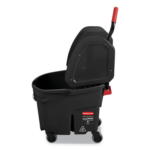 Rubbermaid® Commercial wholesale. Rubbermaid® Wavebrake 2.0 Bucket-wringer Combos, Down-press, 35 Qt, Plastic, Black. HSD Wholesale: Janitorial Supplies, Breakroom Supplies, Office Supplies.