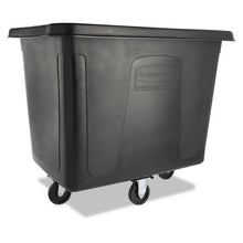 Load image into Gallery viewer, Rubbermaid® Commercial wholesale. Rubbermaid® Cube Truck, 500 Lb Capacity, Black. HSD Wholesale: Janitorial Supplies, Breakroom Supplies, Office Supplies.