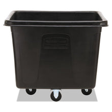 Load image into Gallery viewer, Rubbermaid® Commercial wholesale. Rubbermaid® Cube Truck, 500 Lb Capacity, Black. HSD Wholesale: Janitorial Supplies, Breakroom Supplies, Office Supplies.