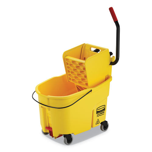 Rubbermaid® Commercial wholesale. Rubbermaid® Wavebrake 2.0 Bucket-wringer Combos, Side-press, 44 Qt, Plastic, Yellow. HSD Wholesale: Janitorial Supplies, Breakroom Supplies, Office Supplies.