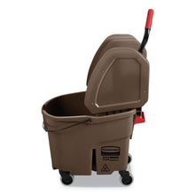 Load image into Gallery viewer, Rubbermaid® Commercial wholesale. Rubbermaid® Wavebrake 2.0 Bucket-wringer Combos, Down-press, 35 Qt, Plastic, Brown. HSD Wholesale: Janitorial Supplies, Breakroom Supplies, Office Supplies.