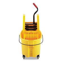 Load image into Gallery viewer, Rubbermaid® Commercial wholesale. Rubbermaid® Wavebrake 2.0 Bucket-wringer Combos, Down-press, 35 Qt, Plastic, Yellow. HSD Wholesale: Janitorial Supplies, Breakroom Supplies, Office Supplies.