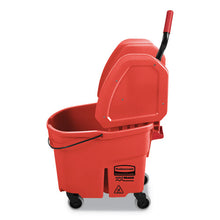 Load image into Gallery viewer, Rubbermaid® Commercial wholesale. Rubbermaid® Wavebrake 2.0 Bucket-wringer Combos, 35 Qt, Down Press, Plastic, Red. HSD Wholesale: Janitorial Supplies, Breakroom Supplies, Office Supplies.