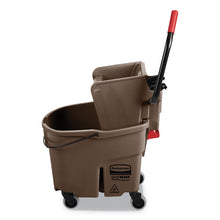 Load image into Gallery viewer, Rubbermaid® Commercial wholesale. Rubbermaid® Wavebrake 2.0 Bucket-wringer Combos, Side-press, 35 Qt, Plastic, Brown. HSD Wholesale: Janitorial Supplies, Breakroom Supplies, Office Supplies.