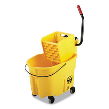 Load image into Gallery viewer, Rubbermaid® Commercial wholesale. Rubbermaid® Wavebrake 2.0 Bucket-wringer Combos, Side-press, 35 Qt, Plastic, Yellow. HSD Wholesale: Janitorial Supplies, Breakroom Supplies, Office Supplies.