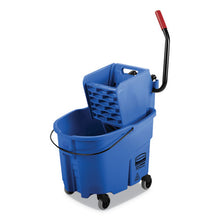 Load image into Gallery viewer, Rubbermaid® Commercial wholesale. Rubbermaid® Wavebrake 2.0 Bucket-wringer Combos, Side-press, 35 Qt, Plastic, Blue. HSD Wholesale: Janitorial Supplies, Breakroom Supplies, Office Supplies.