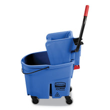 Load image into Gallery viewer, Rubbermaid® Commercial wholesale. Rubbermaid® Wavebrake 2.0 Bucket-wringer Combos, Side-press, 35 Qt, Plastic, Blue. HSD Wholesale: Janitorial Supplies, Breakroom Supplies, Office Supplies.