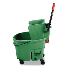 Load image into Gallery viewer, Rubbermaid® Commercial wholesale. Rubbermaid® Wavebrake 2.0 Bucket-wringer Combos, Side-press, 35 Qt, Plastic, Green. HSD Wholesale: Janitorial Supplies, Breakroom Supplies, Office Supplies.