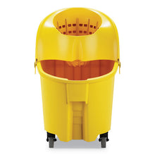 Load image into Gallery viewer, Rubbermaid® Commercial wholesale. Rubbermaid® Wavebrake 2.0 Bucket-wringer Combos, Down-press, 35 Qt, Plastic, Yellow. HSD Wholesale: Janitorial Supplies, Breakroom Supplies, Office Supplies.