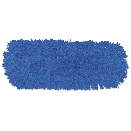 Rubbermaid® Commercial wholesale. Rubbermaid® Twisted Loop Blend Dust Mop, Synthetic, 24 X 5, Blue, Dozen. HSD Wholesale: Janitorial Supplies, Breakroom Supplies, Office Supplies.