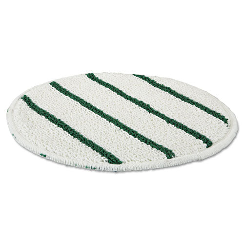 Rubbermaid® Commercial wholesale. Rubbermaid® Low Profile Scrub-strip Carpet Bonnet, 19" Diameter, White-green. HSD Wholesale: Janitorial Supplies, Breakroom Supplies, Office Supplies.