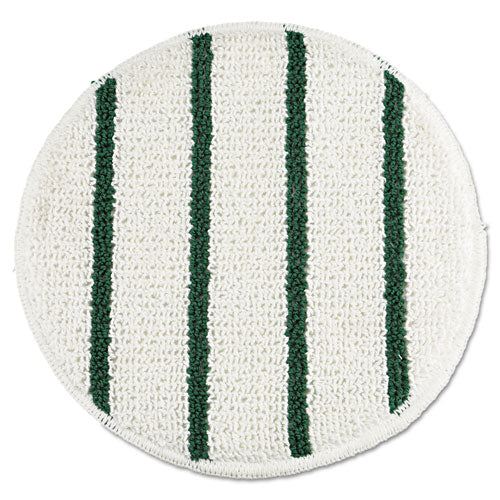 Rubbermaid® Commercial wholesale. Rubbermaid® Low Profile Scrub-strip Carpet Bonnet, 19" Diameter, White-green. HSD Wholesale: Janitorial Supplies, Breakroom Supplies, Office Supplies.