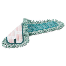 Load image into Gallery viewer, Rubbermaid® Commercial HYGEN™ wholesale. Rubbermaid® Hygen Microfiber Fringed Dust Mop Pad, 24w X 9d, Green. HSD Wholesale: Janitorial Supplies, Breakroom Supplies, Office Supplies.