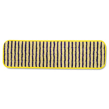 Load image into Gallery viewer, Rubbermaid® Commercial wholesale. Rubbermaid® Microfiber Scrubber Pad, Vertical Polyprolene Stripes, 18&quot;, Yellow, 6-carton. HSD Wholesale: Janitorial Supplies, Breakroom Supplies, Office Supplies.