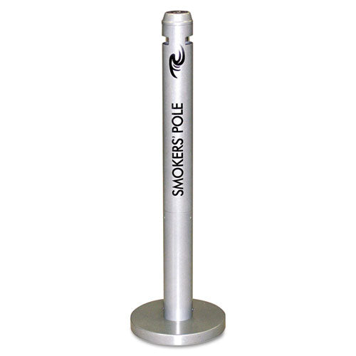 Rubbermaid® Commercial wholesale. Rubbermaid® Smoker's Pole, Round, Steel, 0.9 Gal, Silver. HSD Wholesale: Janitorial Supplies, Breakroom Supplies, Office Supplies.