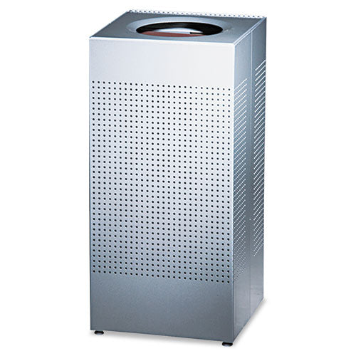 Rubbermaid® Commercial wholesale. Rubbermaid® Designer Line Silhouettes Receptacle, Steel, 16 Gal, Silver Metallic. HSD Wholesale: Janitorial Supplies, Breakroom Supplies, Office Supplies.