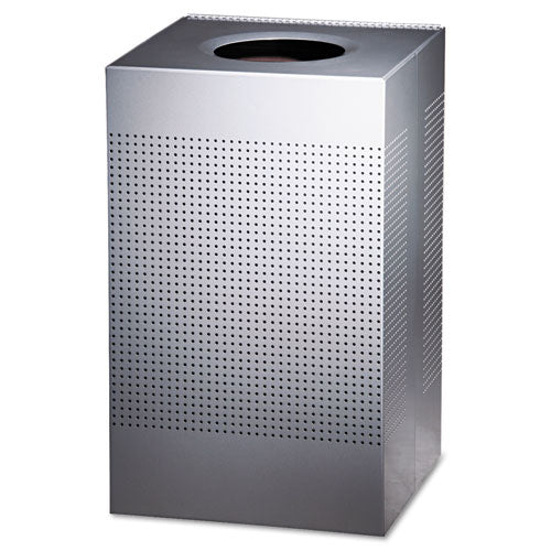 Rubbermaid® Commercial wholesale. Rubbermaid® Designer Line Silhouettes Receptacle, Steel, 20 Gal, Silver Metallic. HSD Wholesale: Janitorial Supplies, Breakroom Supplies, Office Supplies.