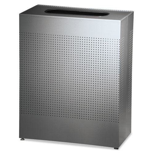 Rubbermaid® Commercial wholesale. Rubbermaid® Designer Line Silhouettes Receptacle, Steel, 16 Gal, Silver Metallic. HSD Wholesale: Janitorial Supplies, Breakroom Supplies, Office Supplies.