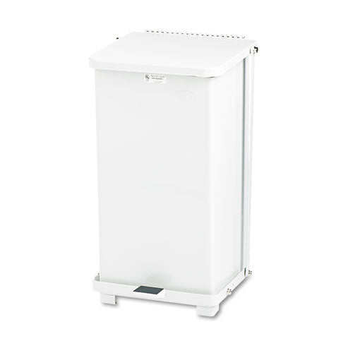 Rubbermaid® Commercial wholesale. Rubbermaid® Defenders Biohazard Step Can, Square, Steel, 6.5 Gal, White. HSD Wholesale: Janitorial Supplies, Breakroom Supplies, Office Supplies.