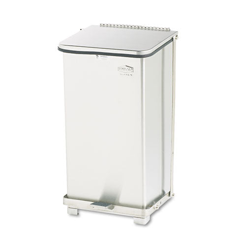 Rubbermaid® Commercial wholesale. Rubbermaid® Defenders Biohazard Step Can, Square, Steel, 6.5 Gal, Stainless Steel. HSD Wholesale: Janitorial Supplies, Breakroom Supplies, Office Supplies.