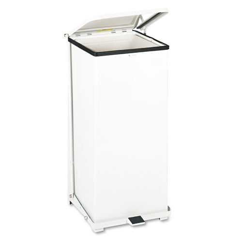 Rubbermaid® Commercial wholesale. Rubbermaid® Defenders Biohazard Step Can, Square, Steel, 13 Gal, White. HSD Wholesale: Janitorial Supplies, Breakroom Supplies, Office Supplies.
